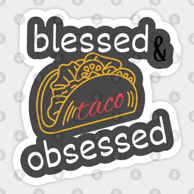 taco lovers Sticker by debageur